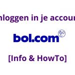 Bol inloggen in je account