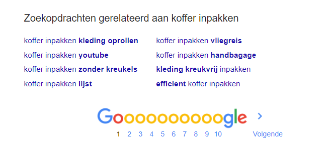 SEO tips voorbeeld